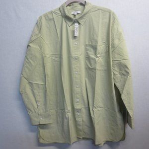 MADEWELL The Signature Poplin Oversize Button-Up Shirt - LADIES SIZE LARGE